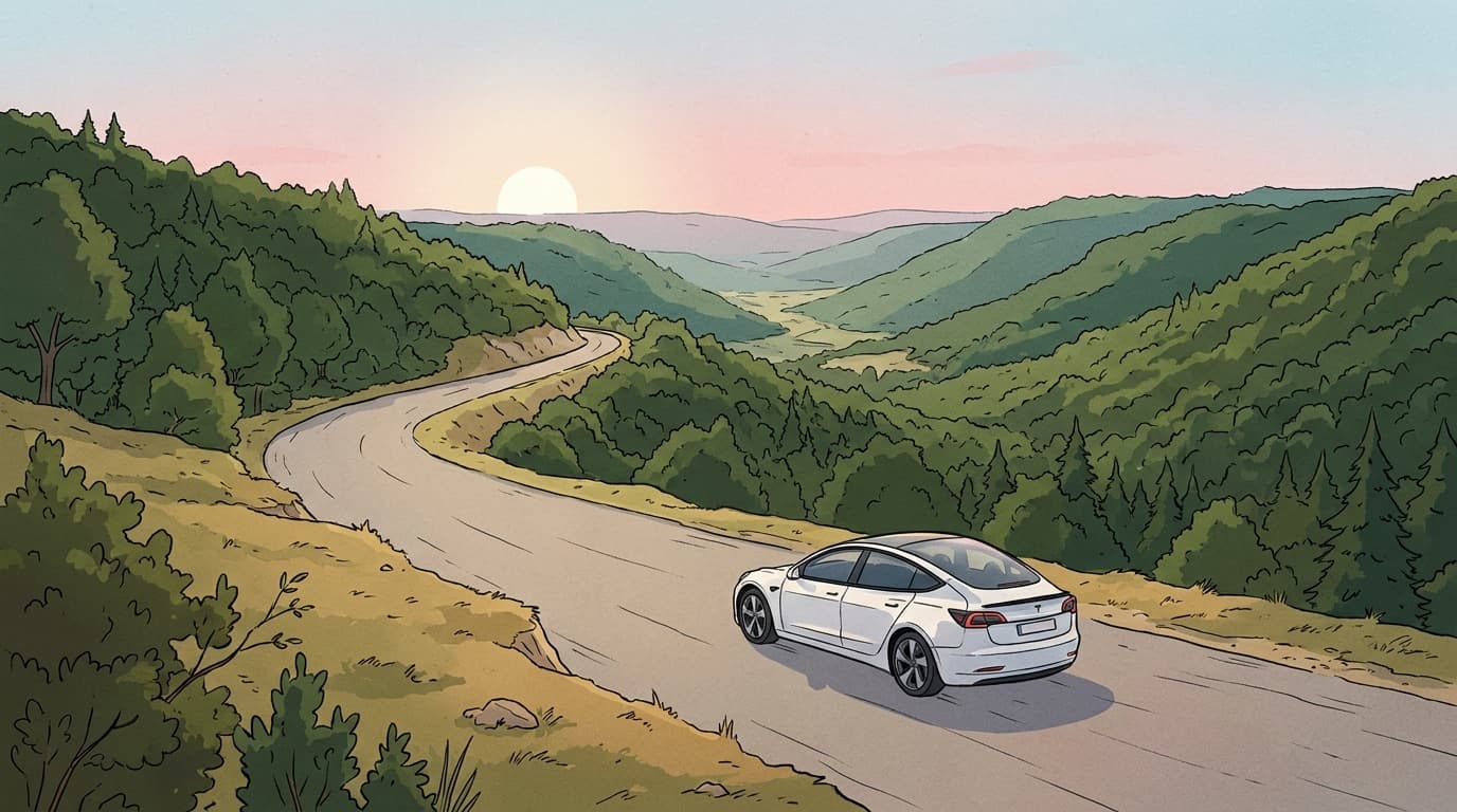 La route des vacances, dans l’album d’Ardèche